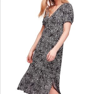 Free People looking for love printed midi dress